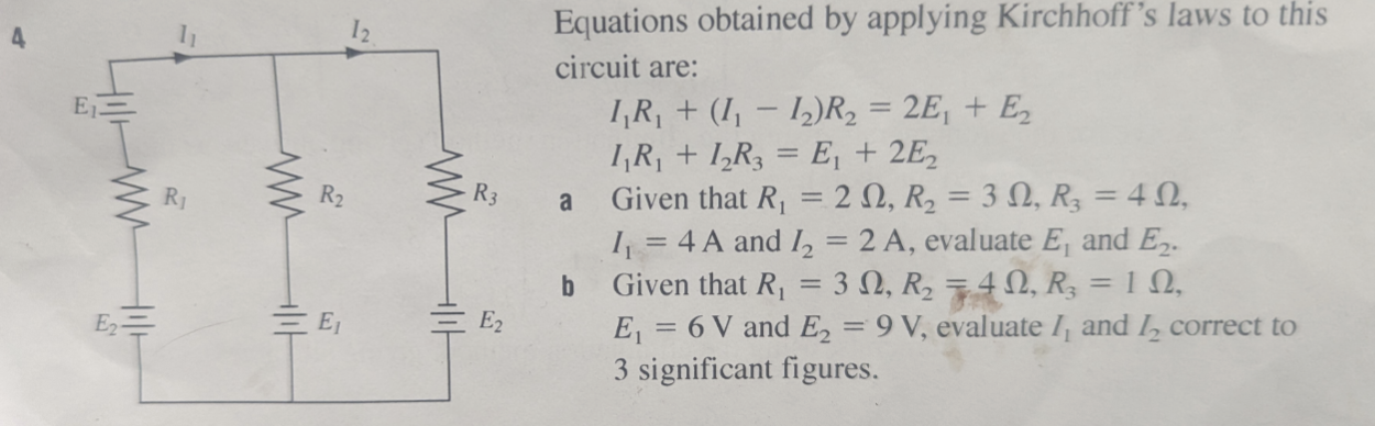 Solved Equations Obtained By Applying Kirchhoff's Laws To | Chegg.com