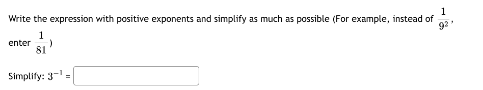 Solved Write the expression with positive exponents and | Chegg.com