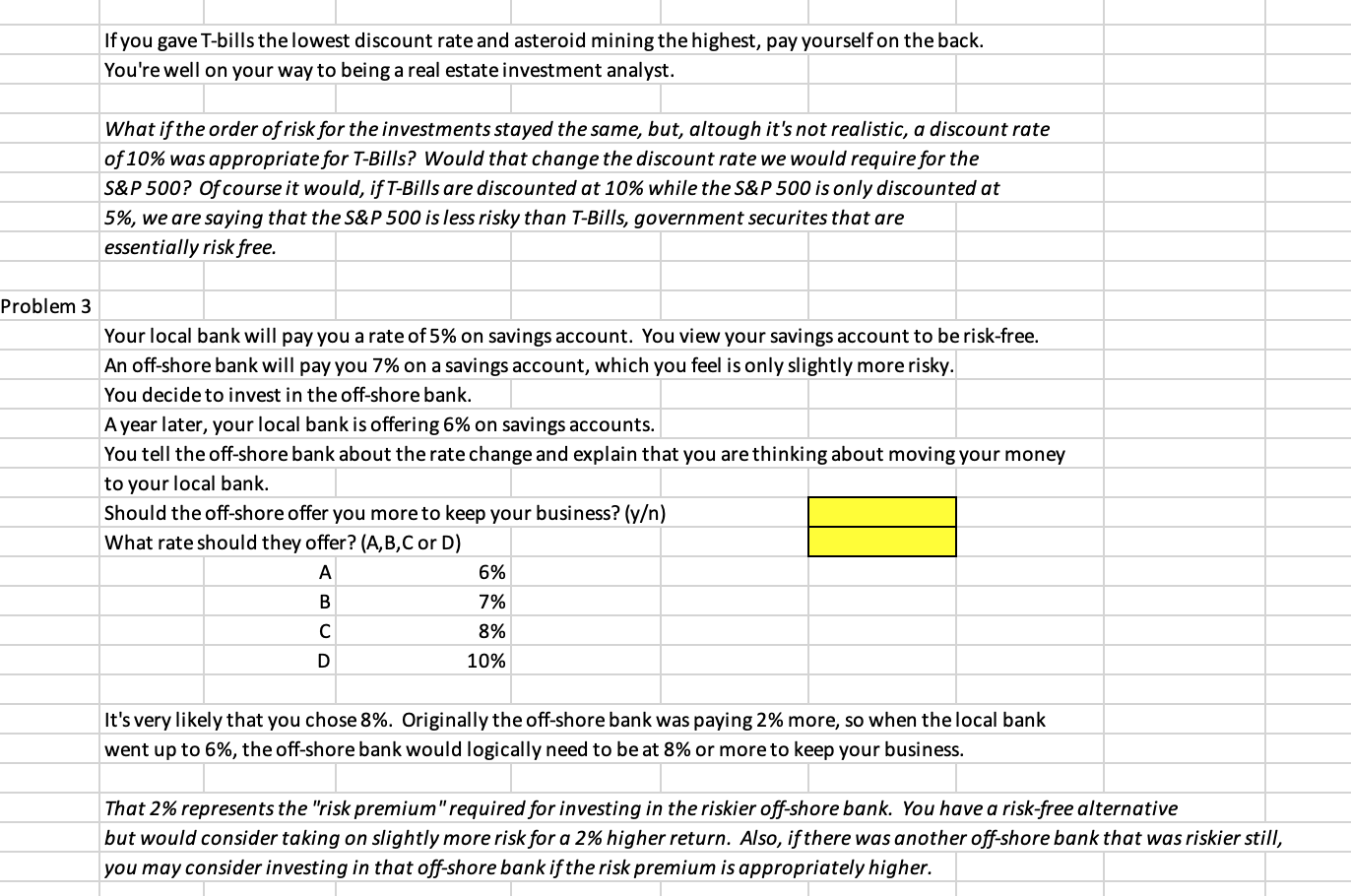 Solved D E F G H Deriving Discount Rates (L1-2) Problem 1 B 
