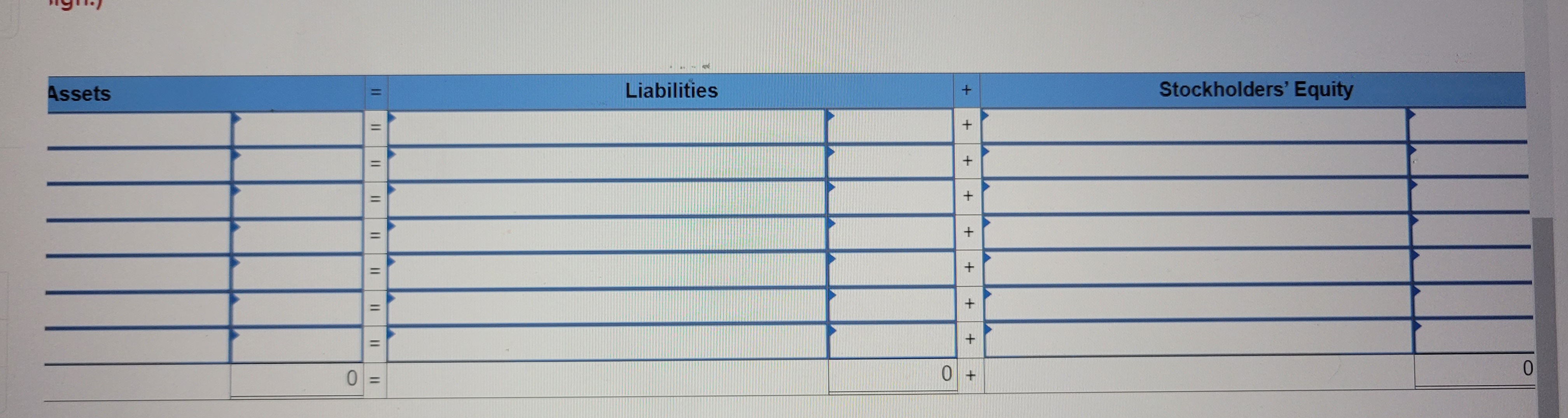 Solved E2-10 (Static) Analyzing Accounting Equation Effects, | Chegg.com