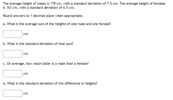 What are the average heights for men, and how does 178 cm compare