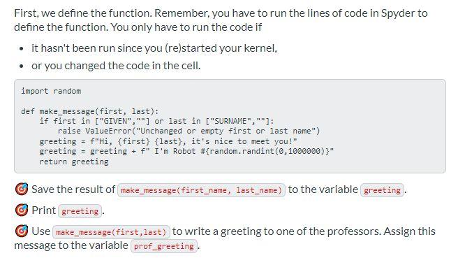 Solved This is very basic coding in Spyder, chapter 1-2 | Chegg.com