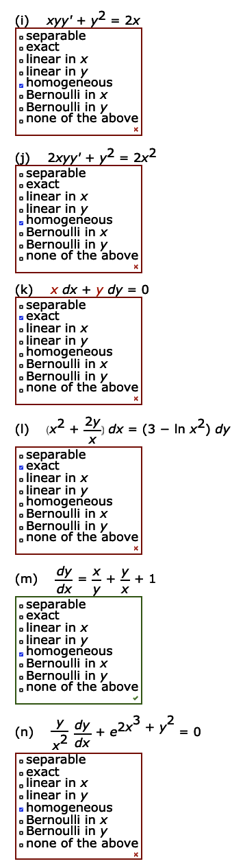 Solved Classify Each Differential Equation As Separable