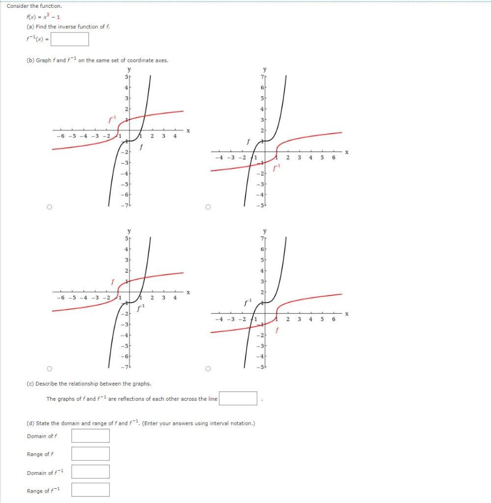 Solved Consider the function. Fx] = x - 1 (a) Find the | Chegg.com