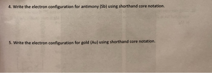 electron configuration for antimony