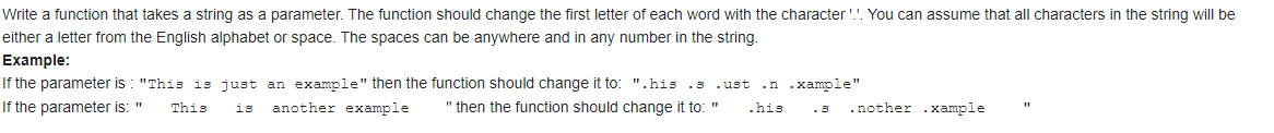 Solved Write a function that takes a string as a parameter. | Chegg.com