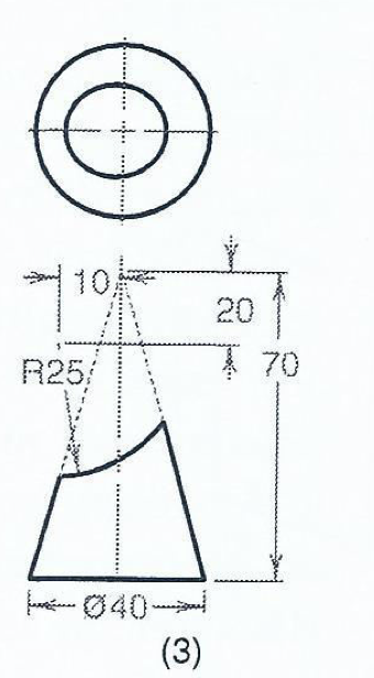 Solved Draw the views given in Figure 15.44, and create a | Chegg.com