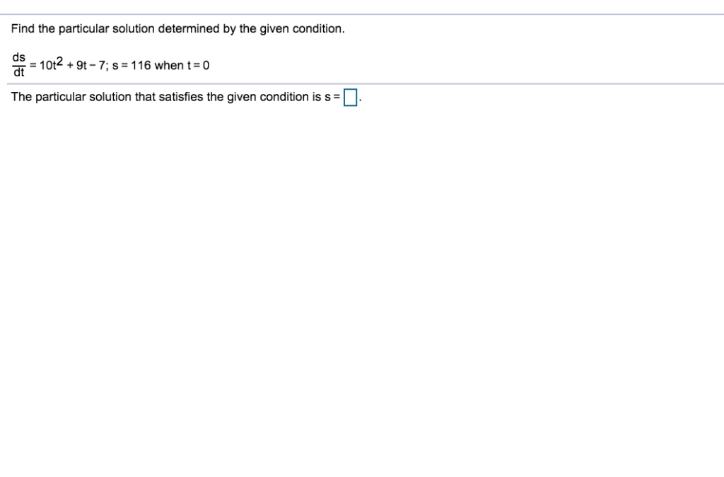 Solved Find the particular solution determined by the given | Chegg.com