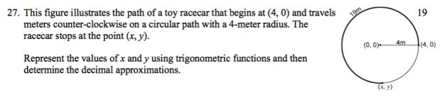 Solved 27. This figure illustrates the path of a toy racecar | Chegg.com