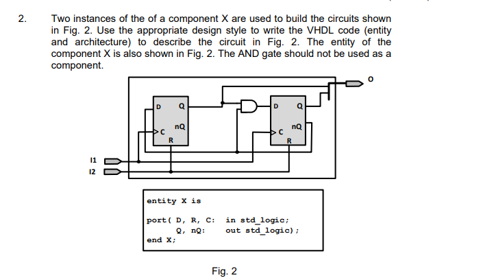 Solved 2. Two instances of the of a component X are used to | Chegg.com
