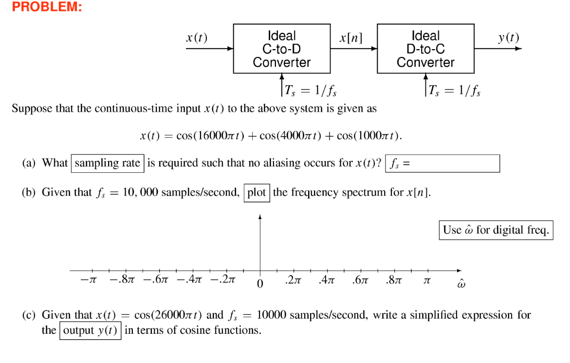 Problem X T X N Yệt Ideal C To D Converter Ide Chegg Com