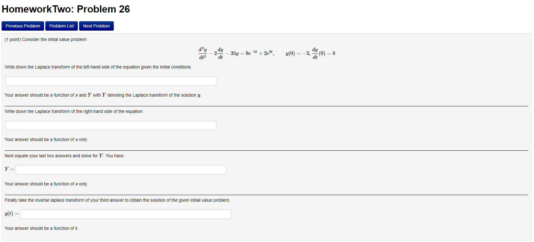 Solved Homework Two: Problem 26 Previous Problem Problem | Chegg.com