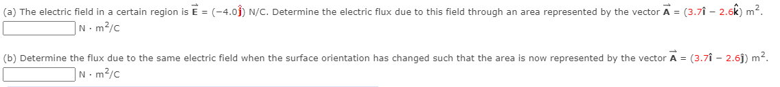 Solved (a) The electric field in a certain region is Ē = | Chegg.com
