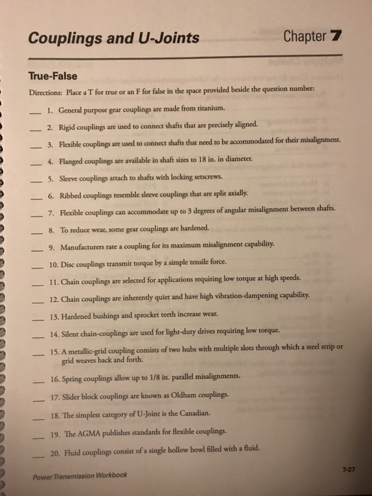 assignment chapter 7 true false quiz (practice)