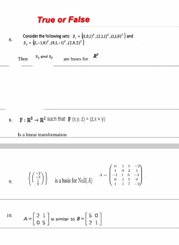 Solved Consider the following sets: \\( | Chegg.com