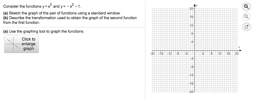 Solved 16 O Consider The Functions Y X And Y X2 Chegg Com
