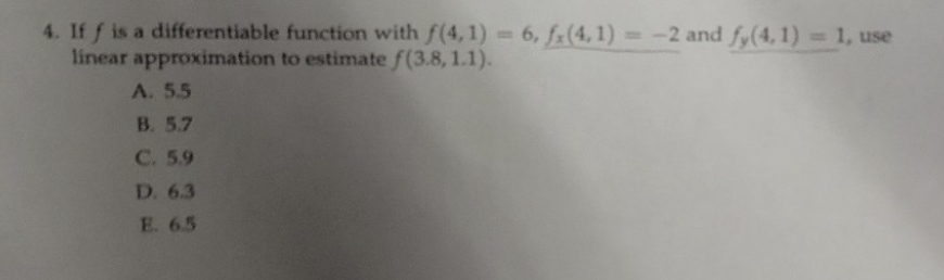 Solved 4. If f is a differentiable function with | Chegg.com