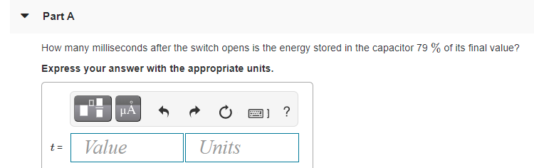 Solved The switch in the circuit shown in the figure opens | Chegg.com