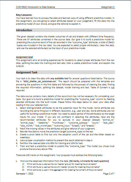 introduction to data science assignment 2
