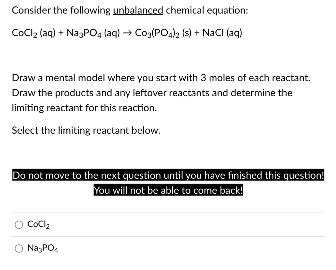 Solved Consider The Following Unbalanced Chemical Equation: | Chegg.com