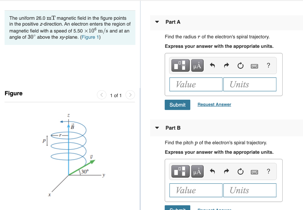 Solved The uniform 26.0 mT magnetic field in the figure | Chegg.com