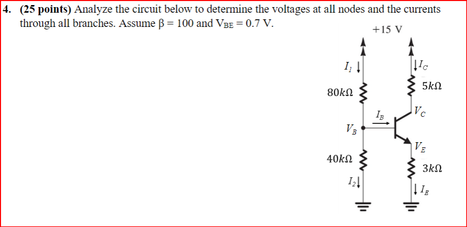 Solved (25 points) Analyze the circuit below to determine | Chegg.com