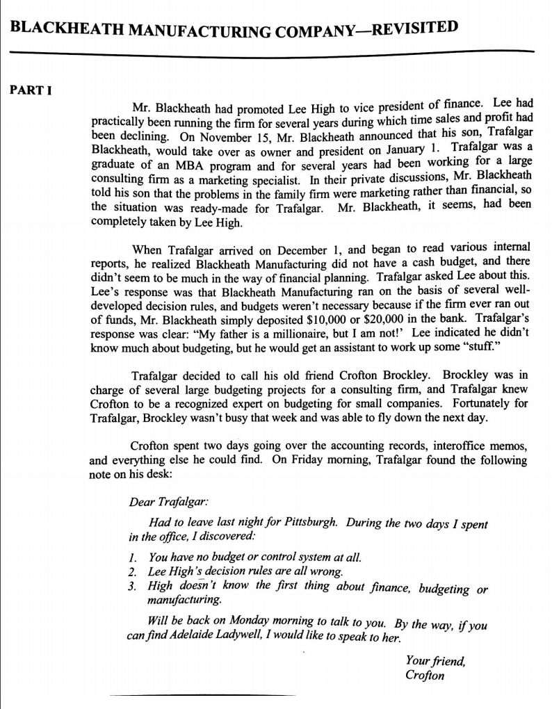 BLACKHEATH MANUFACTURING COMPANY_REVISITED PARTI r.