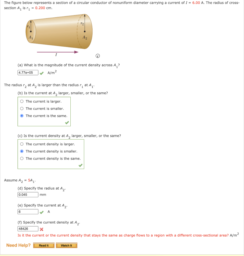 Solved The figure below represents a section of a circular | Chegg.com