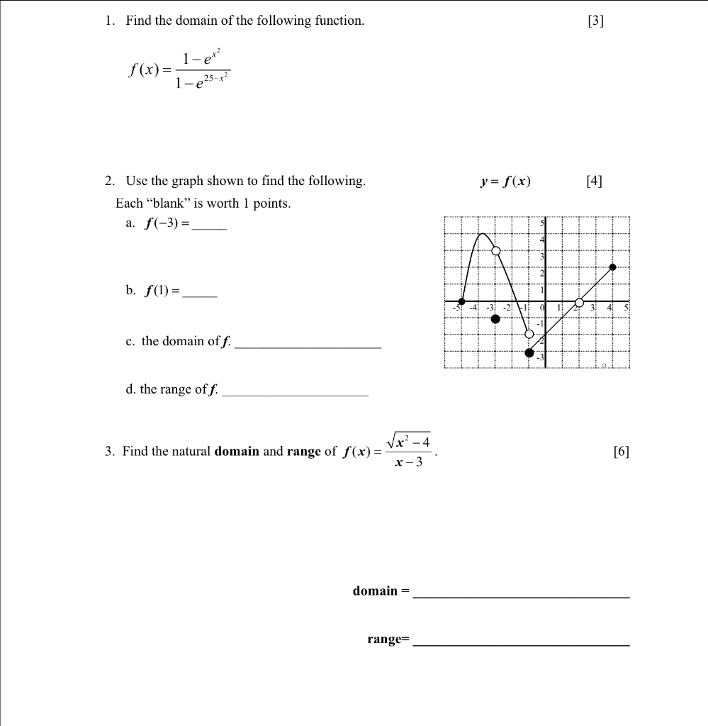Solved 1 Find The Domain Of The Following Function 2 Use Chegg Solved 1 Find The Domain Of The Following Function 2 Use Chegg