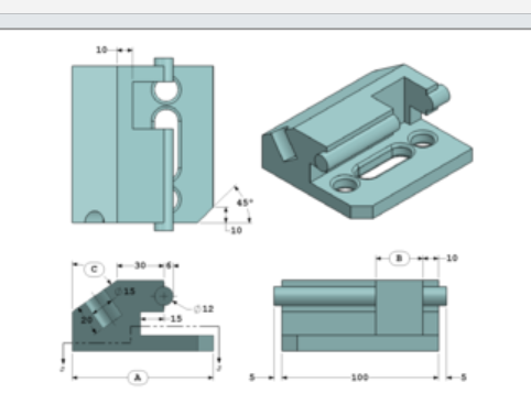 Solved B31401: Basic Part - Step 1 - (Fixture Block)Build | Chegg.com