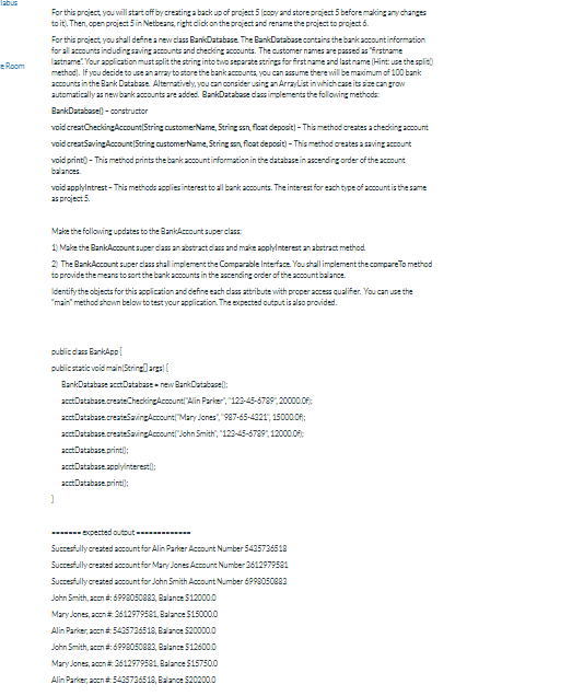 Solved the previous code from project 5 down | Chegg.com