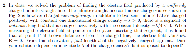 Solved 2. In class, we solved the problem of finding the | Chegg.com