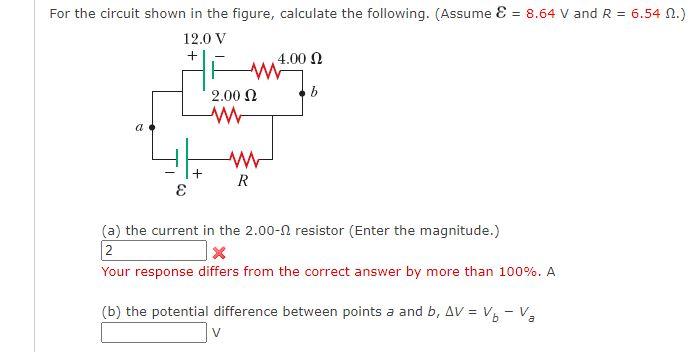 Solved For the circuit shown in the figure, calculate the | Chegg.com