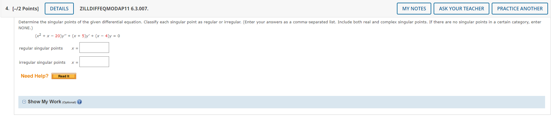 Solved 4. [-12 Points] DETAILS ZILLDIFFEQMODAP11 6.3.007. MY | Chegg.com