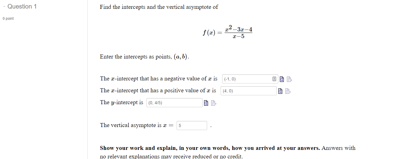 solved-question-1-find-the-intercepts-and-the-vertical-chegg