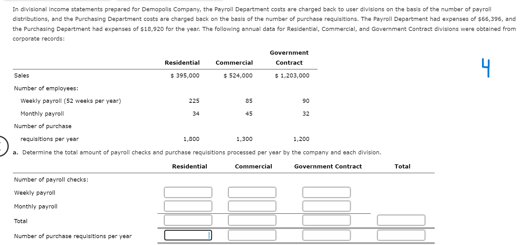 Solved In divisional income statements prepared for | Chegg.com