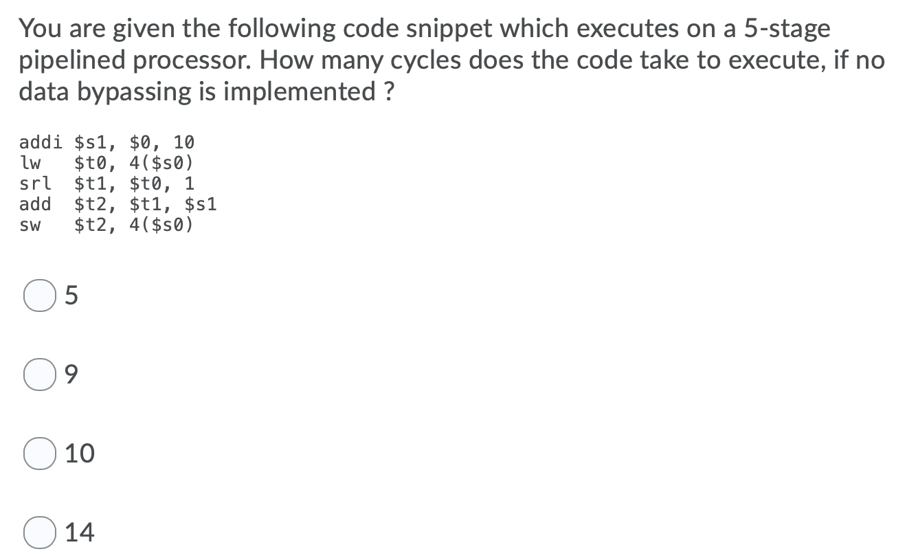 You are given the following code snippet which | Chegg.com