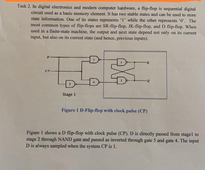Solved Task 2. In digital electronics and modern computer | Chegg.com