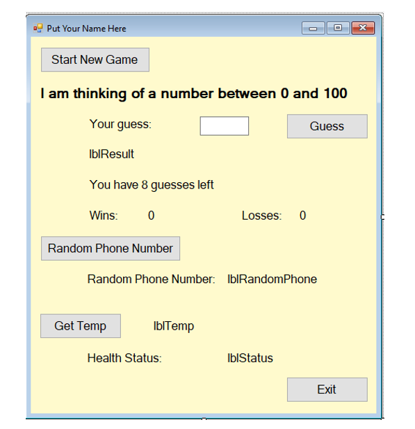 Visual Basic: The purpose of this assignment is to | Chegg.com