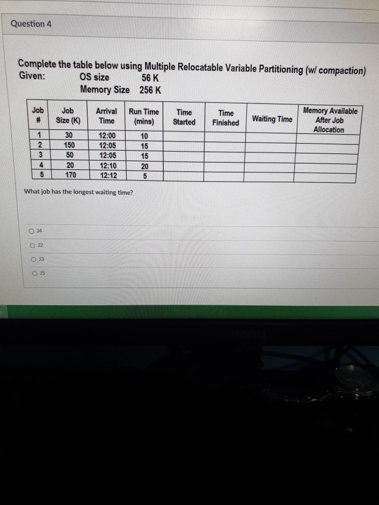 Solved Question 2 Required: Complete the table below using | Chegg.com