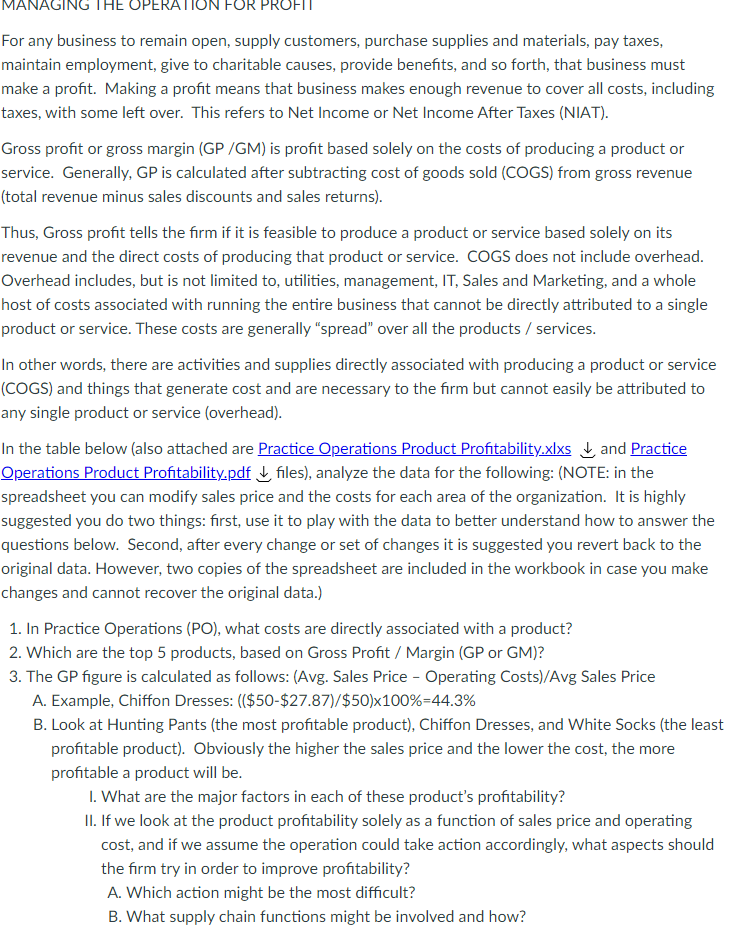 Solved What might the firm do about sales price? | Chegg.com