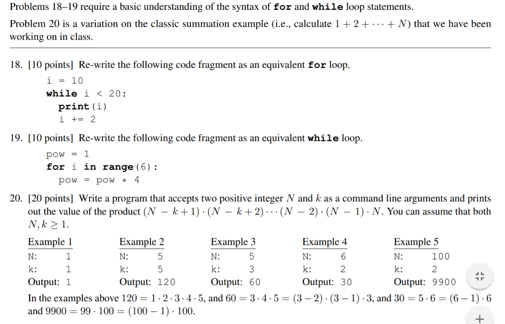 Solved All in python 3 : 18. Re-write the following code | Chegg.com