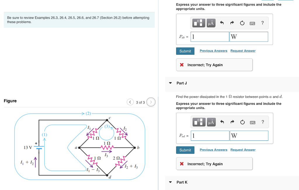 Solved Be sure to review Examples 26.3, 26.4, 26.5, 26.6, | Chegg.com