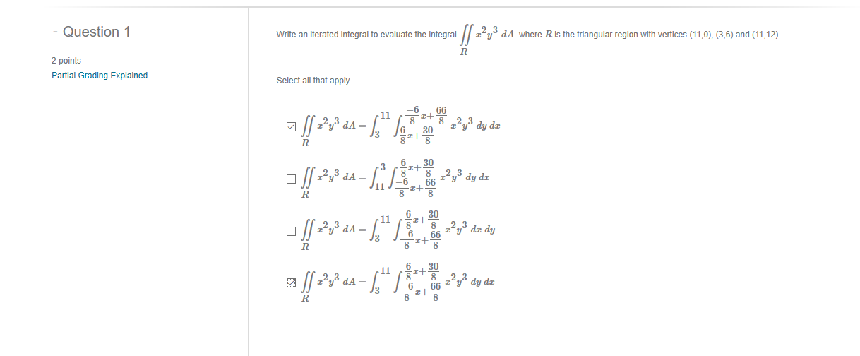 Solved Question 1 Write An Iterated Integral To Evaluate The | Chegg.com