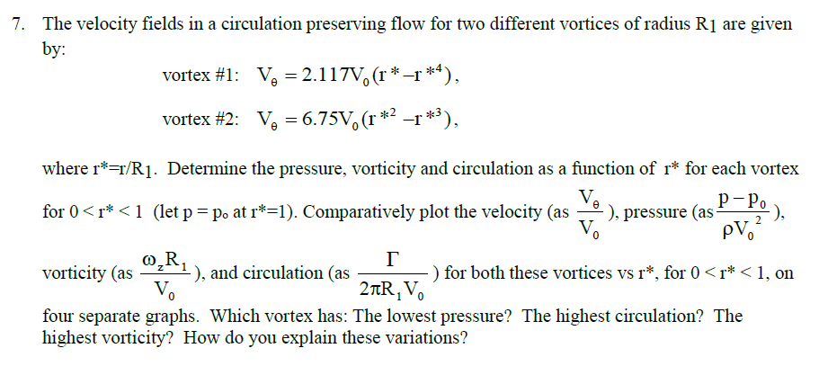 The velocity fields in a circulation preserving flow | Chegg.com