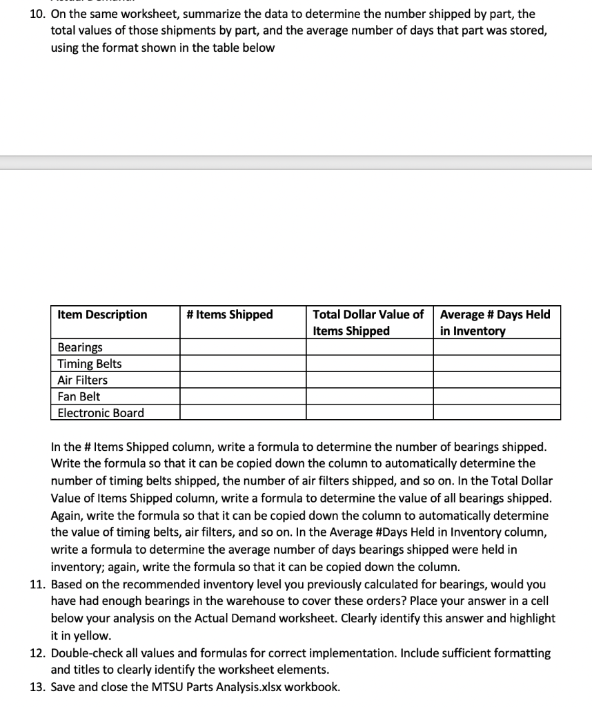 To complete the workbook, use the following steps: 1. | Chegg.com