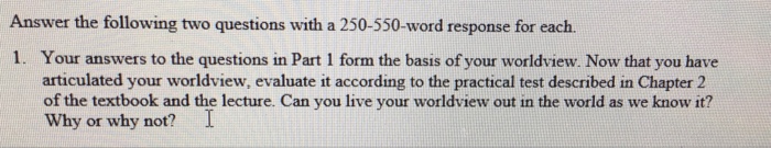 Answer the following two questions with a | Chegg.com