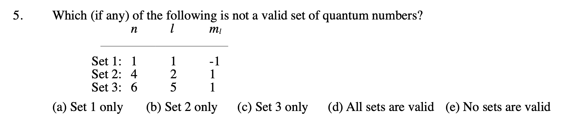 Solved 5. Which (if Any) Of The Following Is Not A Valid Set | Chegg.com