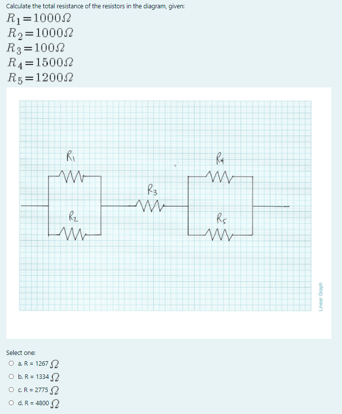 Solved Calculate the total resistance of the resistors in | Chegg.com