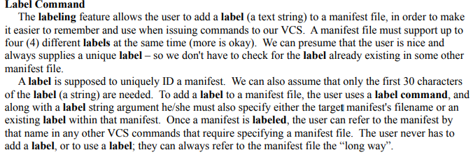 Label Command The labeling feature allows the user to | Chegg.com